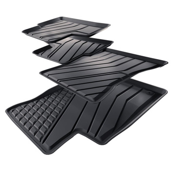 Tappetini Auto in TPE compatibili con Mercedes-Benz Classe B W247 Sports Tourer (2018-....) - tappeti auto neri