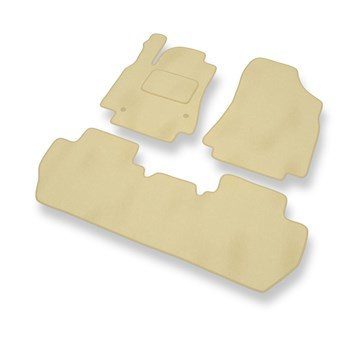 Premium tappetini auto in velluto compatibili con Citroen Berlingo II (2008-2018) - tappeti auto beige