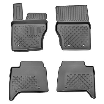 Tappetini Auto in TPE compatibili con Land Rover Discovery V SUV (03.2017-....) - tappeti auto neri
