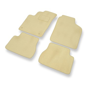 Premium tappetini auto in velluto compatibili con Kia Picanto I (2004-2010) - tappeti auto beige