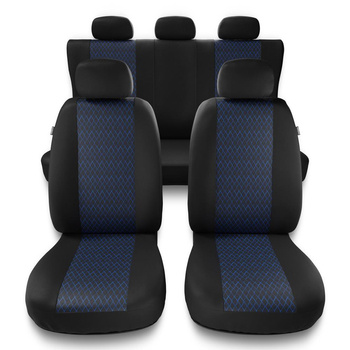Coprisedili compatibili con Jeep Grand Cherokee I, II, III, IV, V (1992-....) - fodere sedili universali - set coprisedili auto - PF-BL