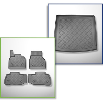 Completo di tappetini e tappetino per bagagliaio TPE per: BMW iX i20 11.2021-.... (SUV)