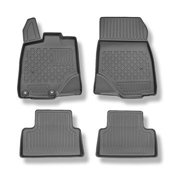 Tappetini Auto in TPE compatibili con Peugeot 3008 III Hybrid (mild hybrid) SUV (04.2024-....) - tappeti auto neri