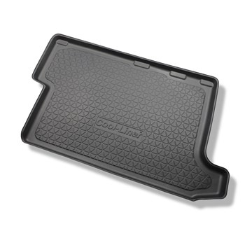 Vasca baule compatibile con Ford Transit Custom L2 Van (01.2013- 06.2023) - dietro la terza fila di sedili - tappetino per bagagliaio - tappeto bagagliaio per auto