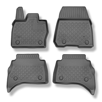 Tappetini Auto in TPE compatibili con Land Rover Range Rover Sport III (L461) SUV (09.2022-....) - anche per la versione ibrida - tappeti auto neri