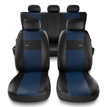 Coprisedili compatibili con Peugeot Traveller (2016-....) - fodere sedili universali - set coprisedili auto - XL-BL