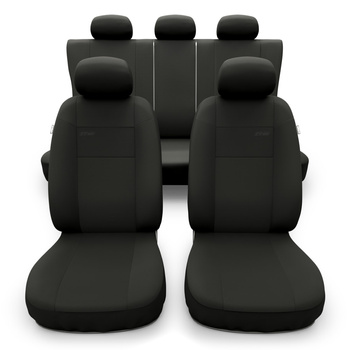 Coprisedili compatibili con Alfa Romeo Stelvio (2017-....) - fodere sedili universali - set coprisedili auto - RSL-B