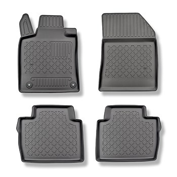 Tappetini Auto in TPE compatibili con Peugeot 508 II Berlina, SW (11.2018-....) - anche per la versione ibrida - tappeti auto neri