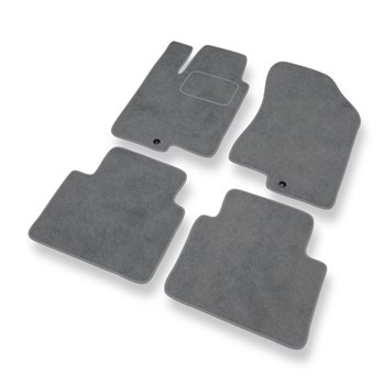 Premium tappetini auto in velluto compatibili con Kia Magentis II (2005-2010) - tappeti auto grigio