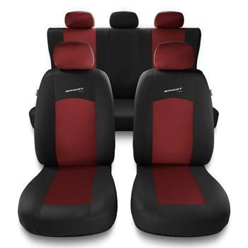 Coprisedili compatibili con Mazda 5 I, II, III (2005-2015) - fodere sedili universali - set coprisedili auto - S-RD