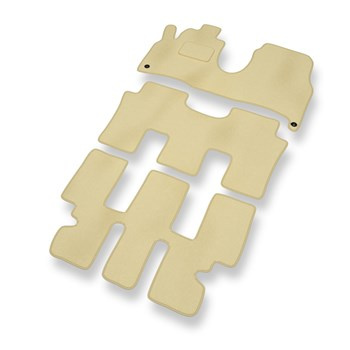 Premium tappetini auto in velluto compatibili con Lancia Phedra (2002-2010) - tappeti auto beige