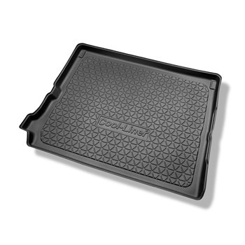 Vasca baule compatibile con Peugeot 5008 II SUV (07.2017-2024) - 7 posti; sedili 3a fila abbassati - tappetino per bagagliaio - tappeto bagagliaio per auto