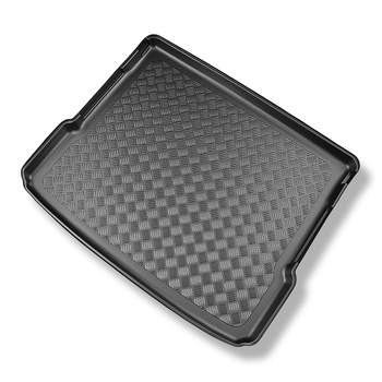 Vasca baule compatibile con Mercedes-Benz GLB X247 SUV (11.2019-....) - 5 posti; vano superiore; piano di carico regolabile in posizione più alta; 7 posti - sedili 3a fila abbassati - tappetino per bagagliaio - tappeto bagagliaio per auto