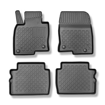 Tappetini Auto in TPE compatibili con Mazda CX-5 II SUV (07.2017-....) - tappeti auto neri