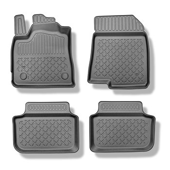 Tappetini Auto in TPE compatibili con Dacia Logan III Berlina (01.2021-....) - tappeti auto neri