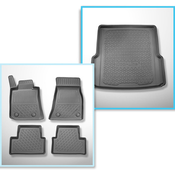 Completo di tappetini e tappetino per bagagliaio TPE per: BMW i4 G26 11.2021-.... (Gran Coupé)