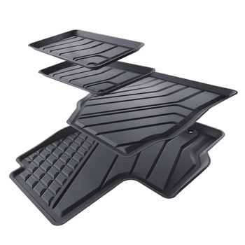 Tappetini Auto in TPE compatibili con Toyota Yaris IV Hatchback (2019-....) - tappeti auto neri