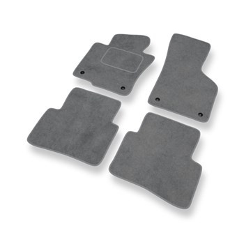 Premium tappetini auto in velluto compatibili con Volkswagen Passat B7 Berlina, Variant (2010-2014) - tappeti auto grigio