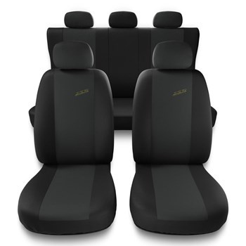 Coprisedili compatibili con Renault Clio II, III, IV (1990-2019) - fodere sedili universali - set coprisedili auto - X.R-G1