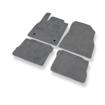 Premium tappetini auto in velluto compatibili con Nissan Micra V (2017-2023) - tappeti auto grigio