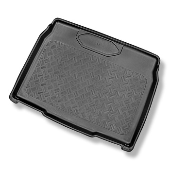 Vasca baule compatibile con Peugeot e-2008 SUV (08.2020-....) - portabagagli inferiore; sotto / senza piano di carico regolabile (con e senza subwoofer) - tappetino per bagagliaio - tappeto bagagliaio per auto