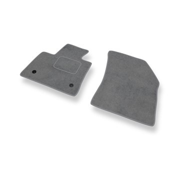 Premium tappetini auto in velluto compatibili con Peugeot 5008 (5-persona) (2017-2024) - tappeti auto grigio