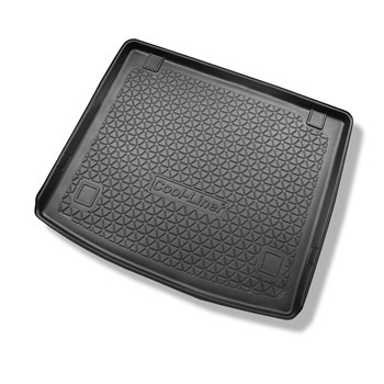 Vasca baule compatibile con Fiat Doblo II Station Wagon (2010-06.2022) - 5 posti (per i modelli senza la possibilit? di montare il doppio pavimento del bagagliaio) - tappetino per bagagliaio - tappeto bagagliaio per auto