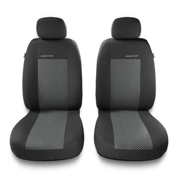 Coprisedili anteriori compatibili con Mitsubishi Pajero II, III, IV (1990-2019) - fodere sedili universali - set coprisedili auto - 2UNE-2